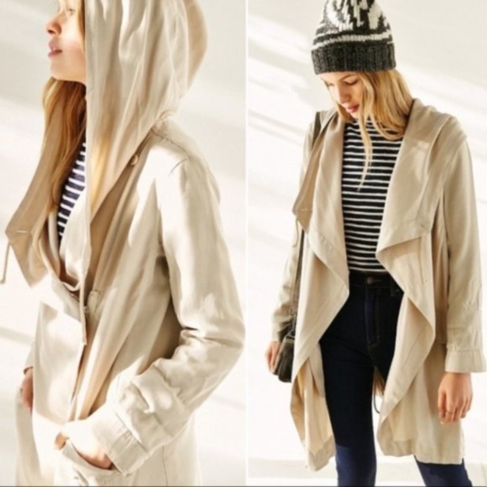 NWT SILENCE + NOISE WAYLIN ASYMMETRICAL PARKA, SMALL - Picture 2 of 16